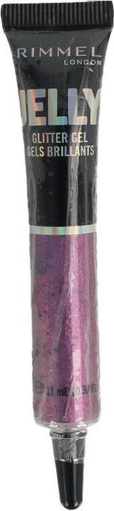 Actual product image Rimmel London JELLY TOPPERS glitter gel #500-purple rain (500-purple rain, Highlighter)