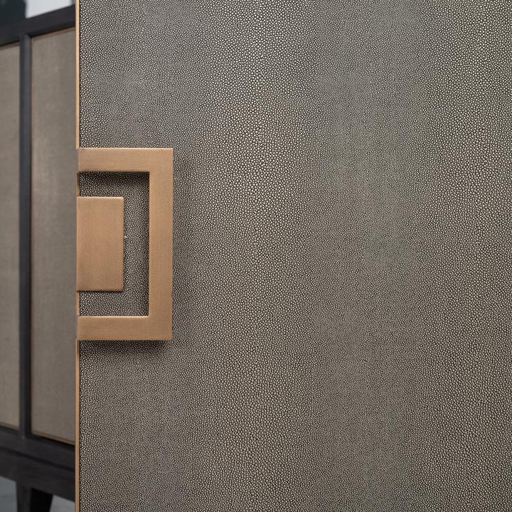 Actual product image Richmond Interiors Sideboard Bloomingville black gold brushed 193 (193 x 45 x 86 cm)