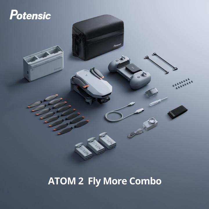Actual product image Potensic Atom 2 Fly More Combo (32 min, 249 g, 48 Mpx)