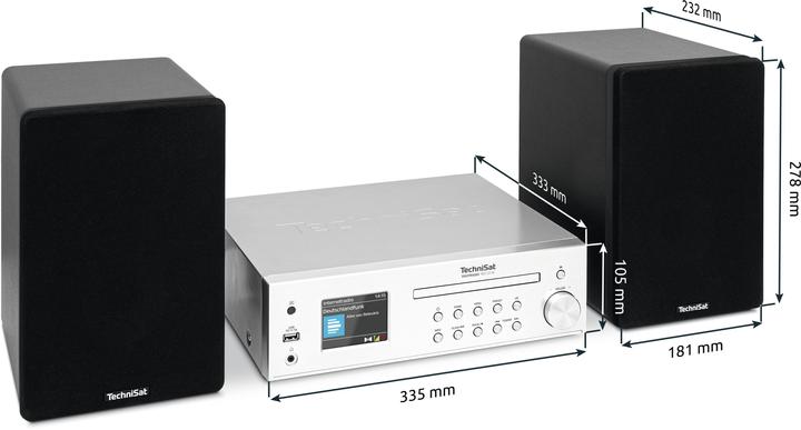 Immagine prodotto TechniSat DigitRadio 760 CD IR (Bluetooth, Lettore CD, 2x 70 W)