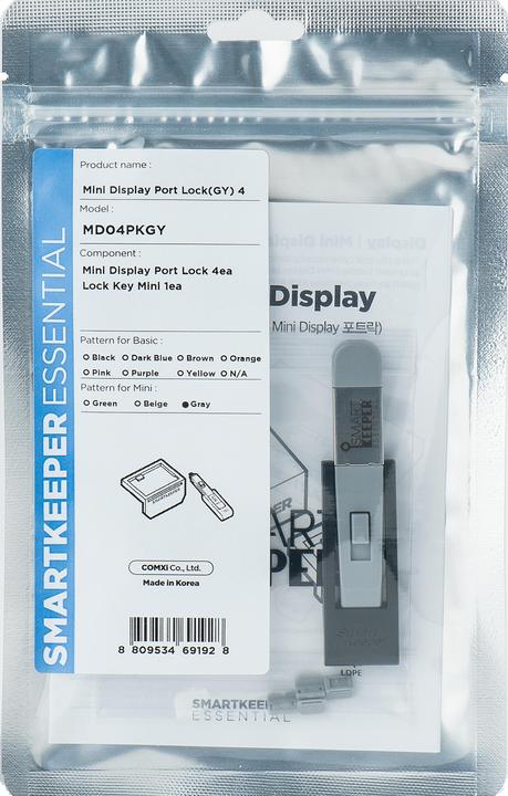 Produktbild Smart Keeper 4 x Mini Display Port Schlösser mit 1 x Mini Typ Schlüssel