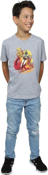 Image du produit Star Wars - T-shirt BOBA FETT ROCKET POWERED - Garçon (140, 146)