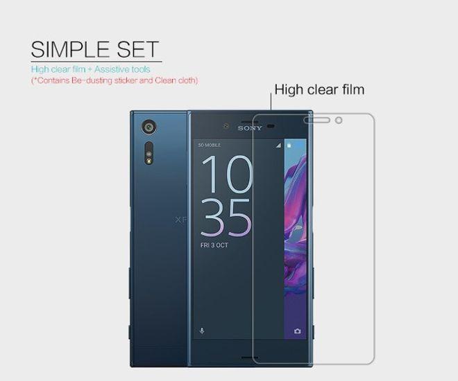 Actual product image Nillkin Super Clear (1 Piece, Sony Xperia XZs, Sony Xperia XZ)