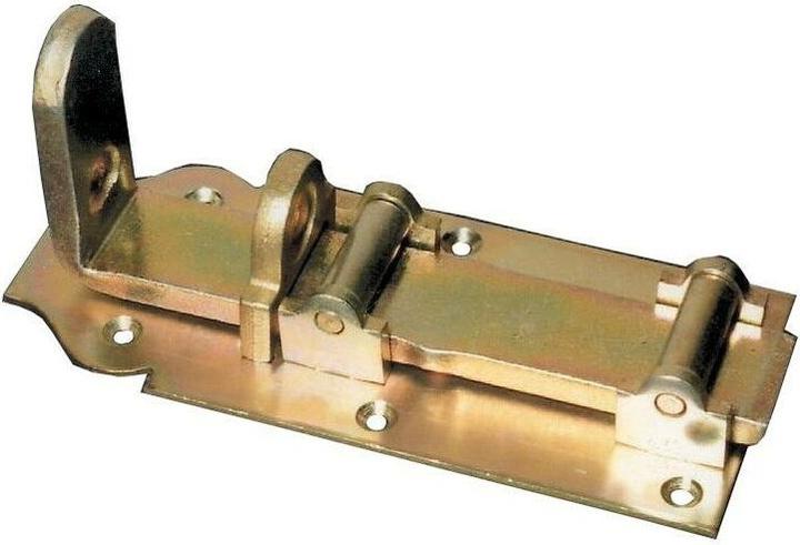 Produktbild GAH Stalltür-Rollen-Schlossriegel Länge 200 mm Breite 80 mm Stahl galvanisch gelb verzinkt (1 Stk.)