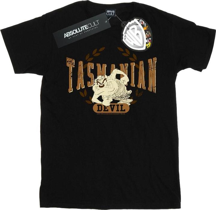 Looney Tunes Tasmanian Devil Varsity TShirt (S)