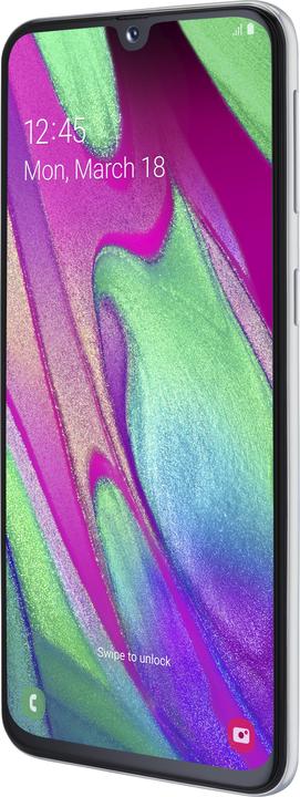 Image du produit Samsung Galaxy A40 EU (64 Go, Blanc, 5.90", Double SIM + SD, 16 Mpx, 4G)