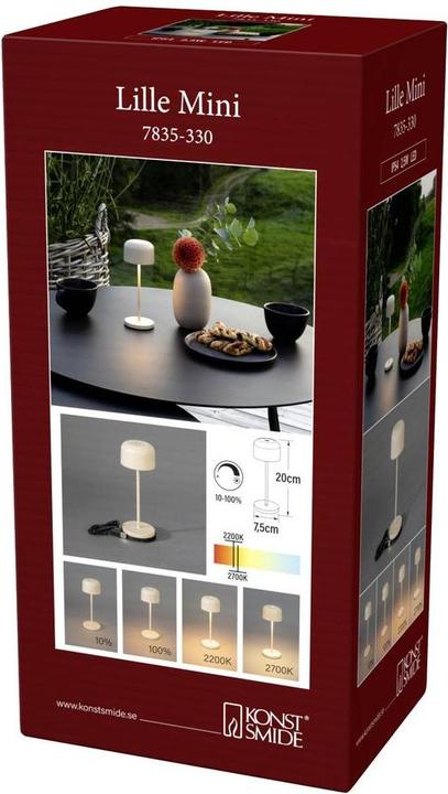 Image du produit Konstsmide Lampe de table Lille Mini USB, 2200 / 2700 K (100 lm)