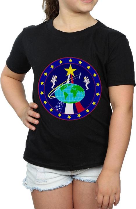 Immagine prodotto Nasa Classic Globe Astronauts Maglietta Ragazze (140, 146)