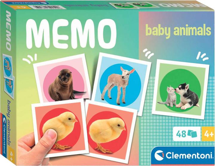 Actual product image Clementoni Memo compact animal babies memory game 4+