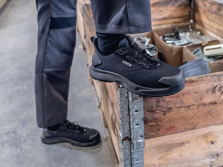 Actual product image Uvex Safety uvex 1 x-craft low shoes S1 PL 68002 black width 11 size 48 (S1P, 48)