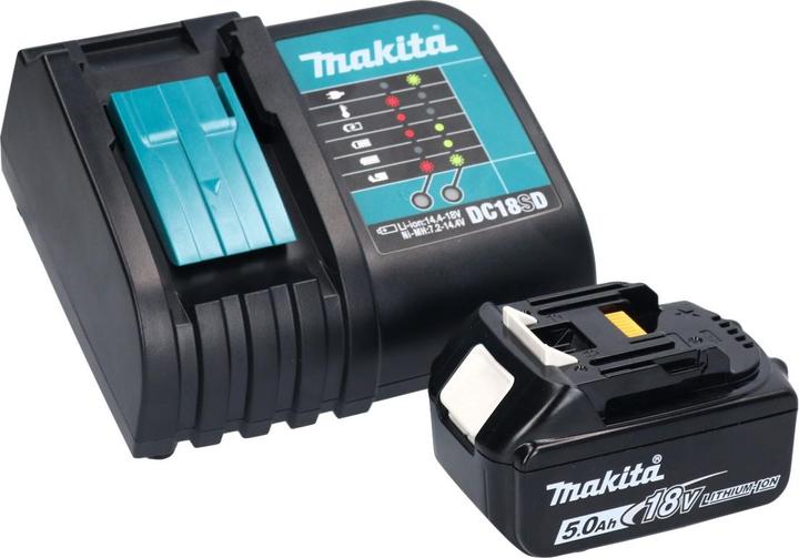 Produktbild Makita DHP 453 STX5 Akku Schlagbohrschrauber 18 V 42 Nm + 1x Akku 5,0 Ah + Ladegerät + 101 tlg. Zube (Akkubetrieb)