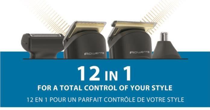 Produktbild Rowenta Tn9461 Selectium 12-in-1 Präzisionsrasierer und Bartschneider mit Titanium