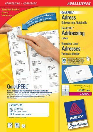Produktbild Avery Adressetiketten
