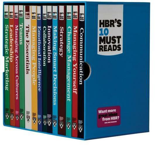 Actual product image HBR's 10 Must Reads Ultimate Boxed Set (14 Books) (English, Daniel Goleman, Peter F. Printer, Harvard Business Review, Clayton M. Christensen, Michael E. Porter, 2017)