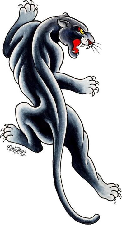 Produktbild Miami Ink Black Panther (44 x 80 cm)