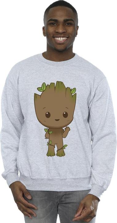Actual product image Mens I Am Groot Chibi Wave Pose Sweatshirt (M)