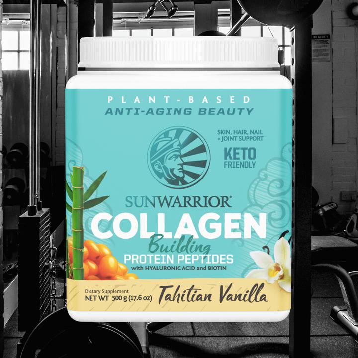 Actual product image Sunwarrior Collagen Building Protein Peptides Tahitian Vanilla (1 Piece, Powder, 500 g)