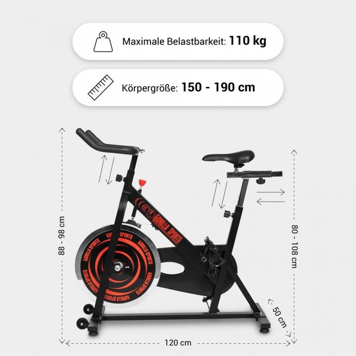 Produktbild Gorilla Sports Heimtrainer Ergometer