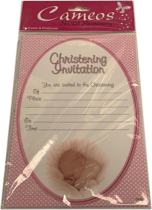 Image du produit Cameos Invitations de christianisme (pack de 20) (20 pcs)