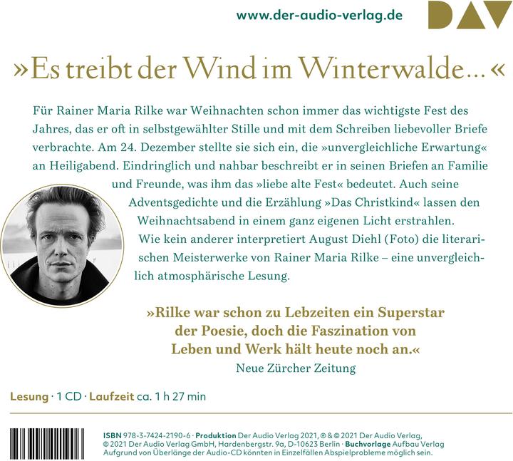 Image du produit Noël avec Rilke (Rainer Maria Rilke, August Diehl, Allemand)