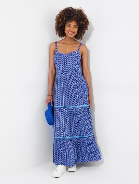 Produktbild Joe Browns Geo Print Lace Trim Strappy Maxi Dess (10)