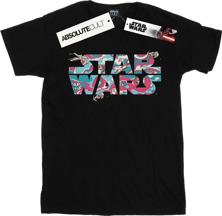 Star Wars Wavy Ship Logo TShirt (S)