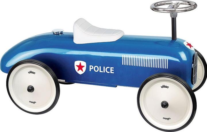 Actual product image Vilac Vintage Ride-On Car - Police - (1043)