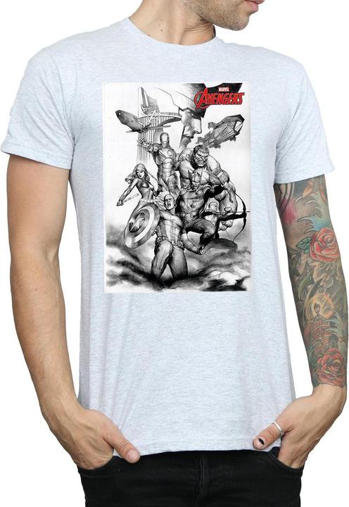 Produktbild Avengers Assemble Team Sketch TShirt (XL)