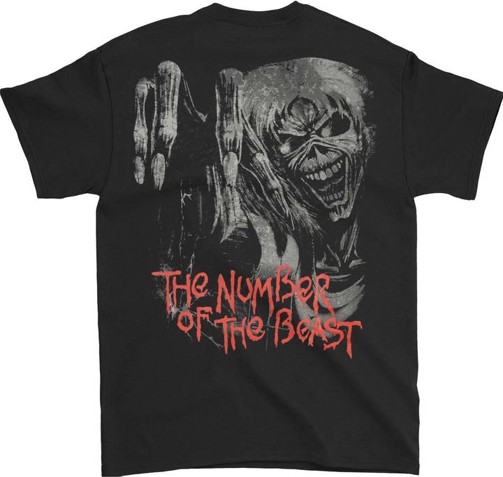 Immagine prodotto Music Brand Number of the Beast Jumbo Maglietta Stampa posteriore Adulto Unisex (L)