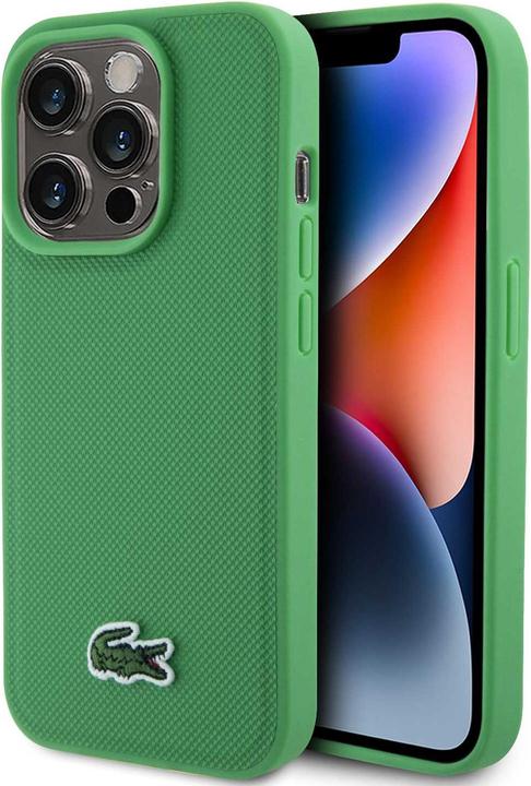 Image du produit Lacoste LCHMP15XPVCN iPhone 15 Pro Max 6.7" zielony/green étui rigide Iconic Petit Pique MagSafe (Apple iPhone 15 Pro Max)