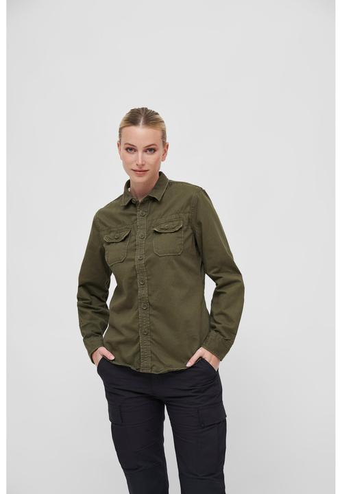 Actual product image Brandit Ladies Vintageshirt Longsleeve - 16245 (XS)