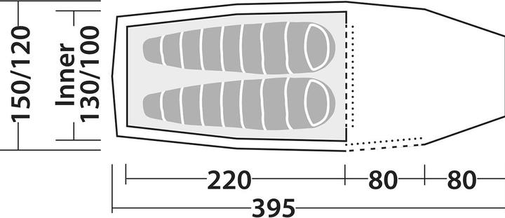 Image du produit Robens Tarp 4 x 4 m (Bâche, 1.60 kg, 2 personnes)