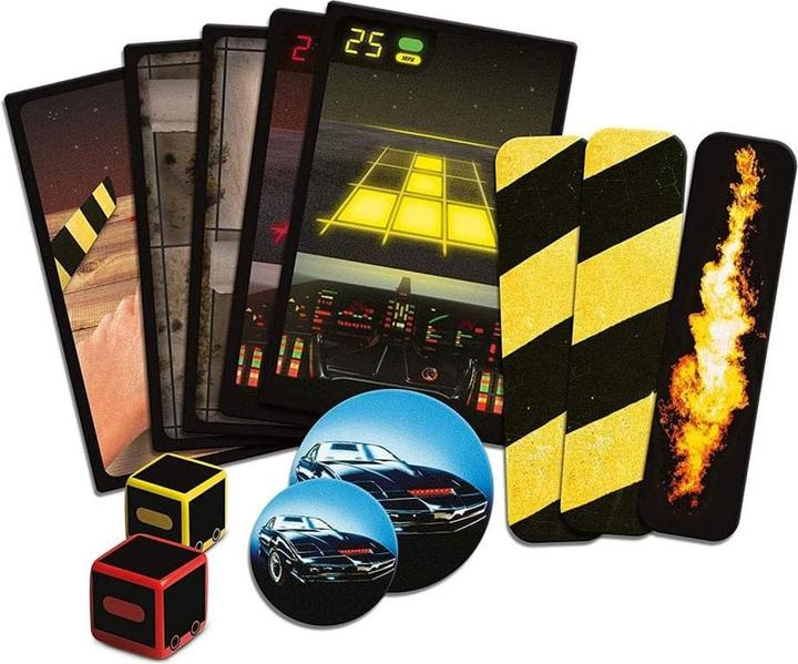 Actual product image Cartamundi Knight Rider card game Kitt vs. Karr Retro
