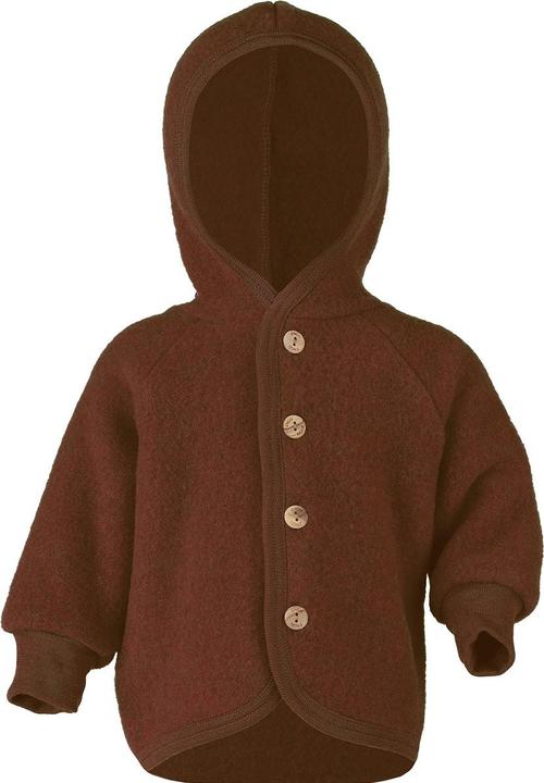 Actual product image Engel Children's Hooded Jacket with Wooden Buttons (98, 104)