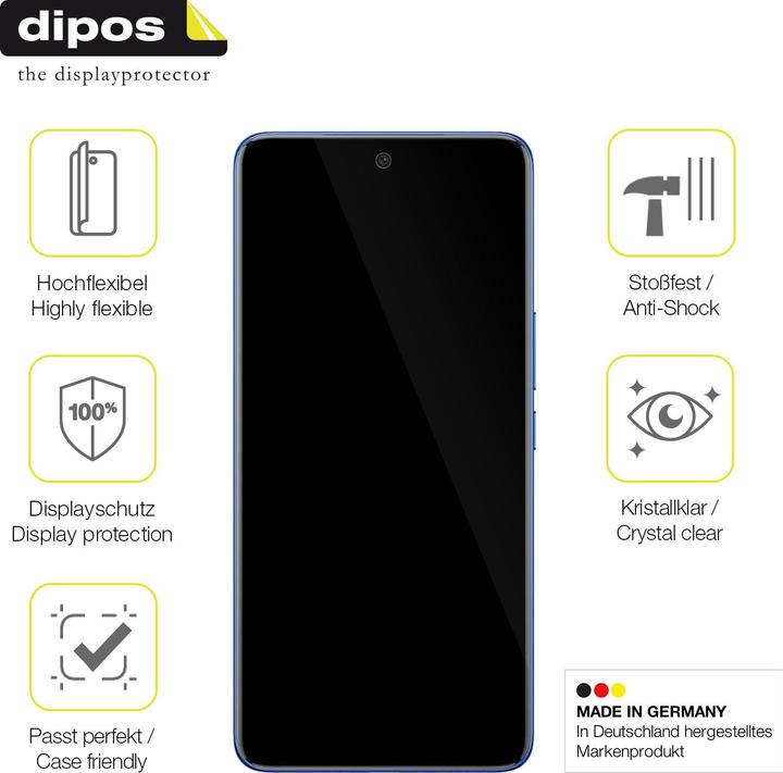 Actual product image Dipos 3D Full Cover Screen Protector (1 Piece, Vivo X50)