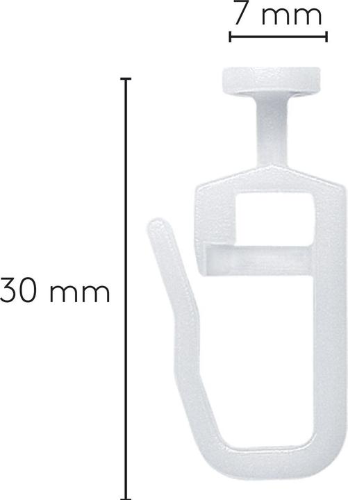 Leha Liftgleiter Karniese Kopf rund Kunststoff weiss