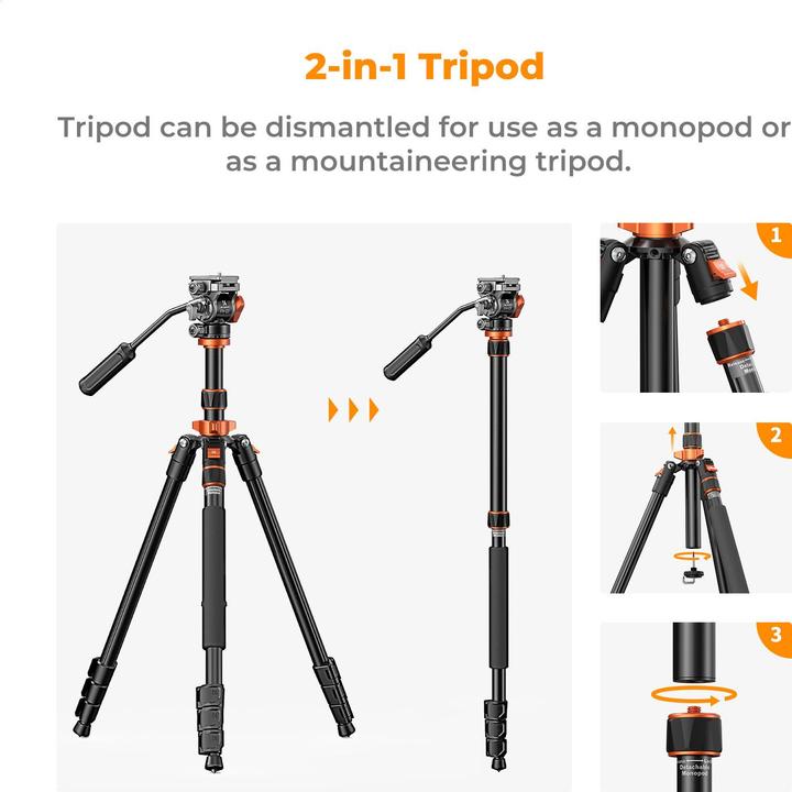 Actual product image K&F Concept K234A7+FH-03 (Metal)