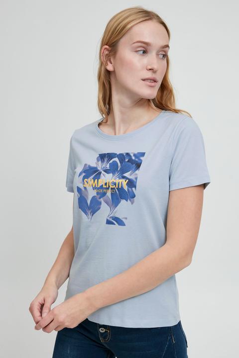 Actual product image B.young BYSANLA LEAF TSHIRT 20811085 (XS)