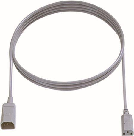 Bachmann Cordon d'alimentation C14 à C13 gris, Câble d'extension