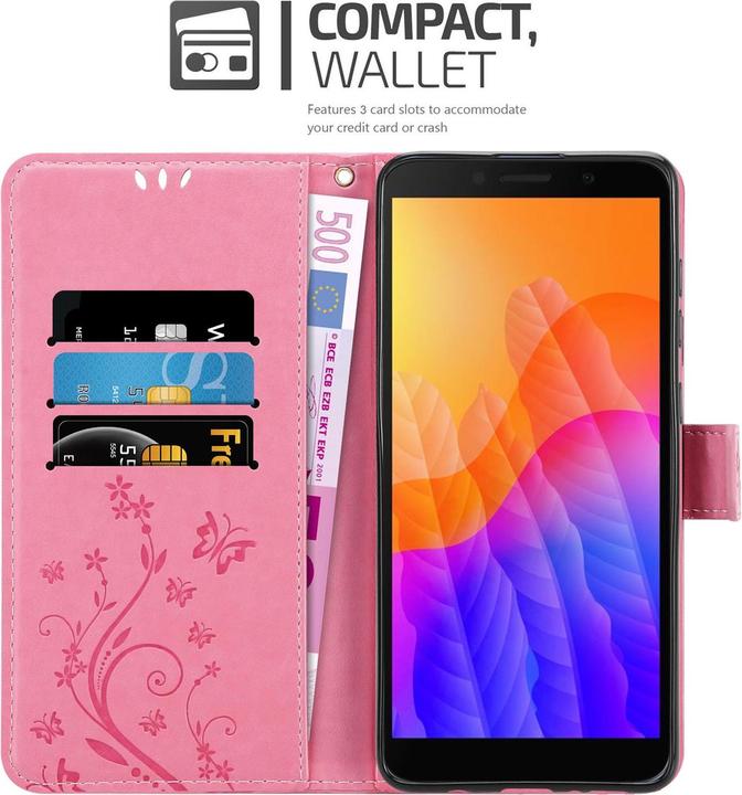 Productafbeelding Cadorabo Bloemen Boekomslag (Huawei Y5p)