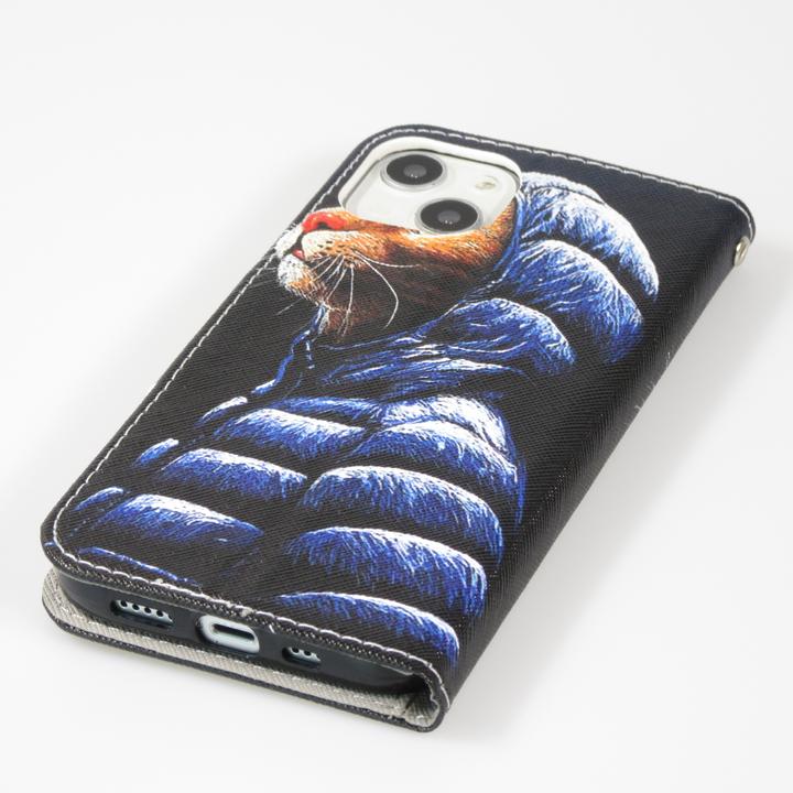 Actual product image PhoneLook Fourre Premium Wallet flip fermeture magnétique et porte-carte Chat en doudoune (Apple iPhone 13)