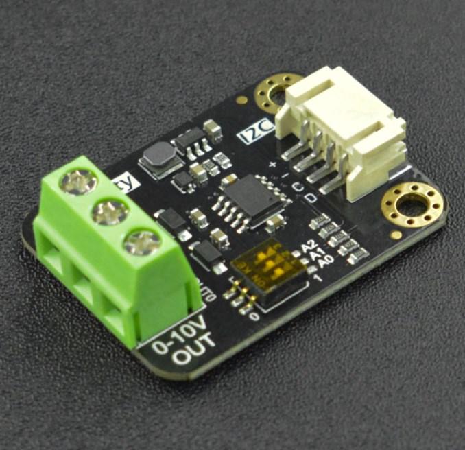 Actual product image DFRobot Gravity I2C 2-channel DAC module 0-10V