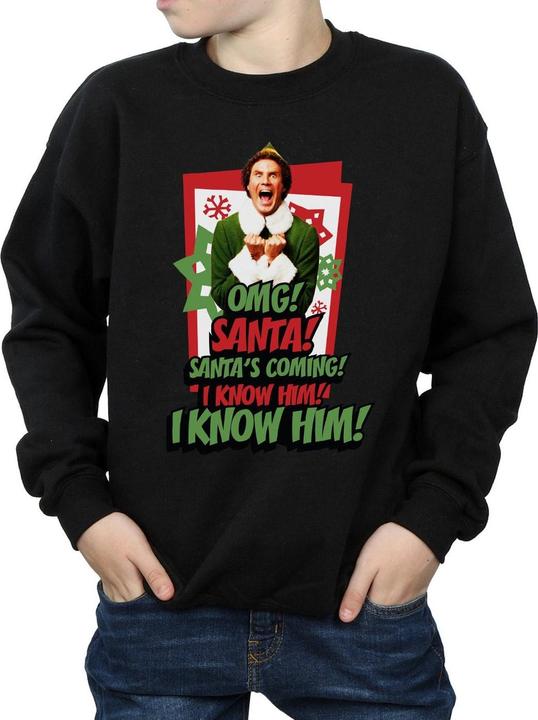Actual product image Elf Boys OMG Santa Sweatshirt (116)