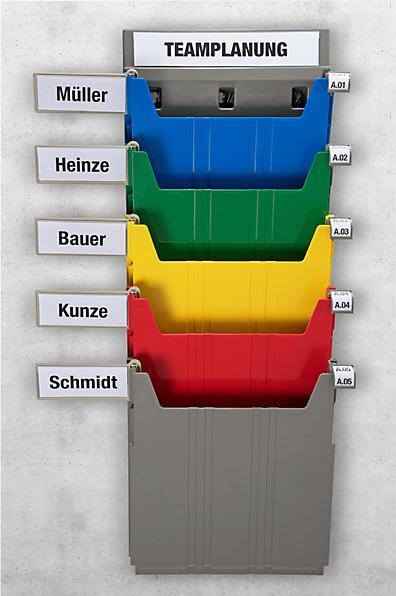 Actual product image Eichner BIG wall-mounted sorting system, for format A4, filling height 34 mm, blue (A4)