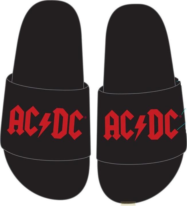 Actual product image Heroes Inc AC/DC Slippers Logo Size L (L)