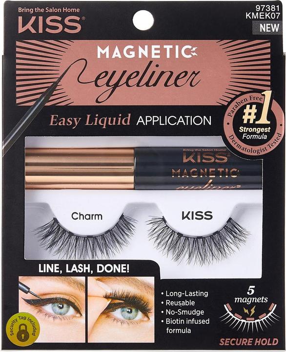Actual product image KISS Magnetic Eyeliner & Lash Kit (Artificial eyelashes)