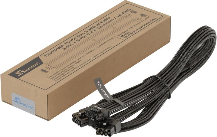 Actual product image Seasonic 12VHPWR adapter cable