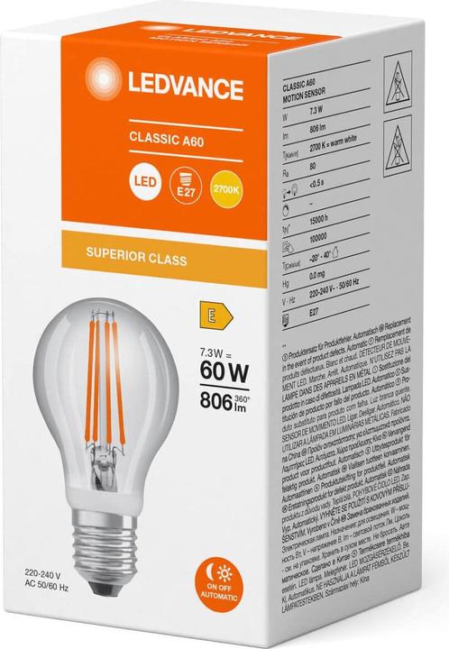 Actual product image Ledvance LED sensor lamp (E27, 7.30 W, 806 lm, 1 x, E)