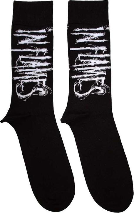 Actual product image In Flames Unisex Adult Logo Socks (40.5 - 45.5)