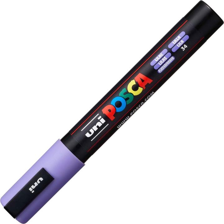 Actual product image Posca Marker PC-5M round tip (Purple, 2.50 mm, 1 x)